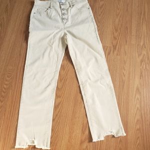 Loft Outlet petite high rise straight jeans
